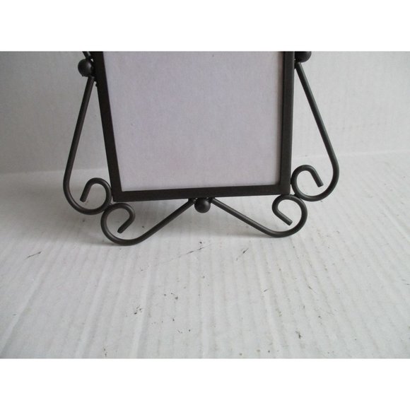 *Gothic Black Metal Picture Frame Scrolled Motif - 5.75" x 3.75" - Picture 2 of 6